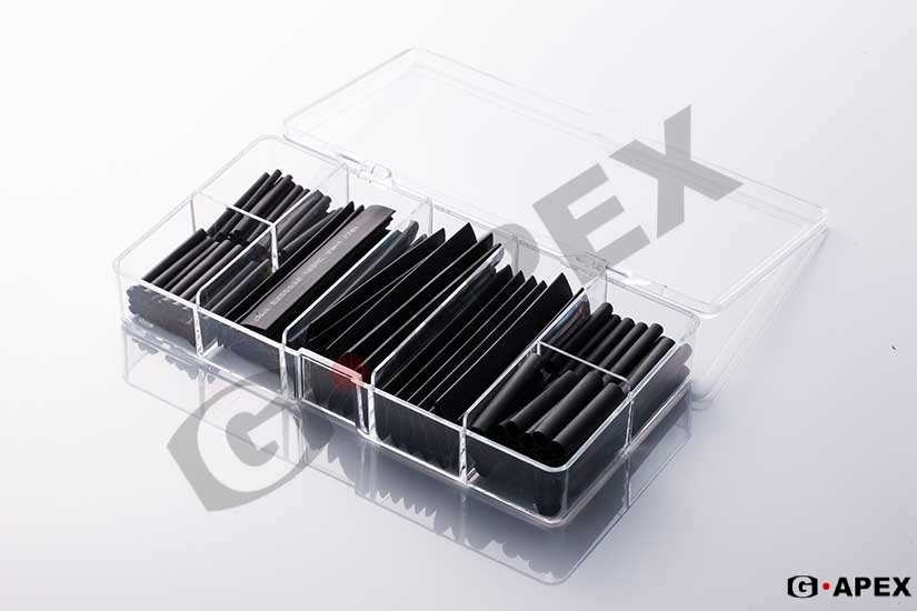 圖 2. 熱縮管的不同配置。